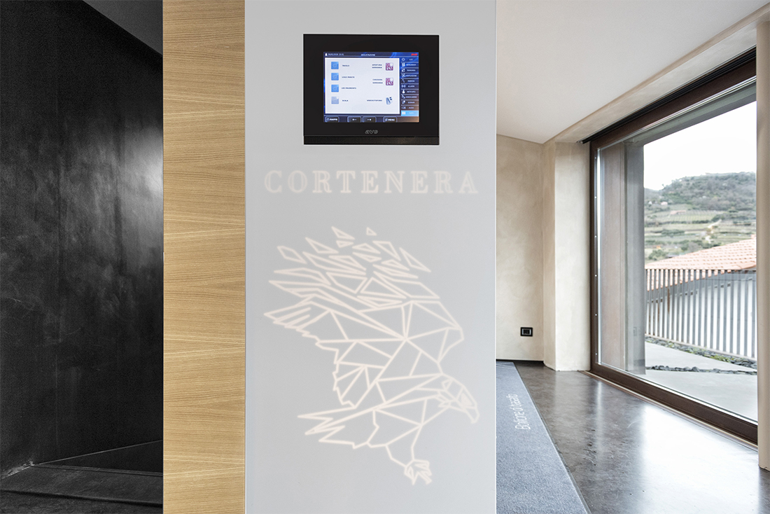 Touch Screen for the management of the Cortenera® Winery - Tenuta Ballast of Gambellara (VI)