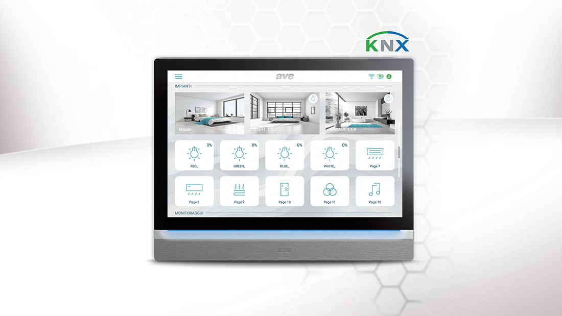 AVE 10" Touch Screen Supervisor for KNX Systems