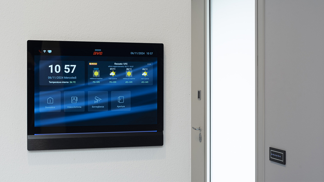 A Smart Home with the New AVE Touch Screens